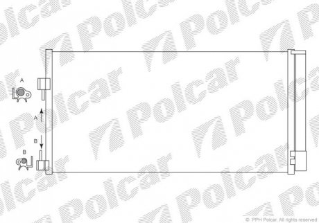 Радиатор кондиционера Polcar 6039K81X (фото 1)