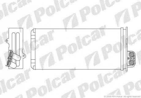 Радиатор печки Polcar 6041N8-1 (фото 1)