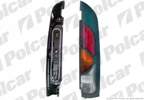 Задний фонарь Renault: Kangoo 1 пок., (1997-2008) Polcar 6060881E (фото 1)