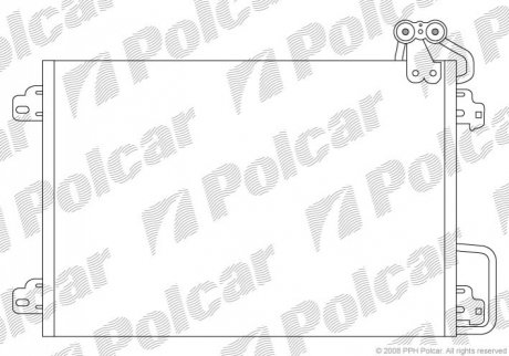 Радиатор кондиционера Polcar 6070K81X (фото 1)
