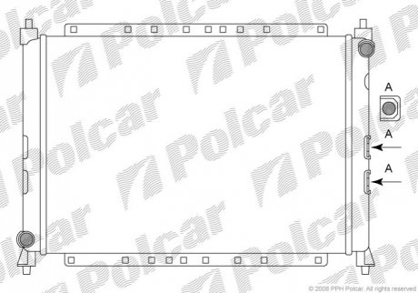 Радіатор охолодження Polcar 631908A2 (фото 1)
