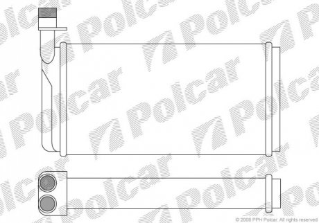 Радіатор пічки Polcar 6521N82 (фото 1)