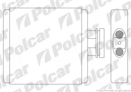 Радіатор пічки Polcar 6913N8-1 (фото 1)