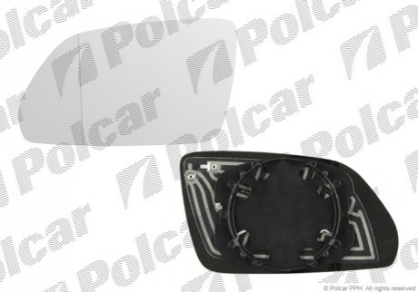 Стекло зеркала левое Skoda Octavia 04- /VW Polo 05- 6922546E