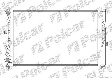 Радіатор охолодження Polcar 692508B1 (фото 1)