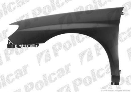 Крило переднє Subaru: Impreza 2 пок., (2000-2007) Polcar 721401 (фото 1)