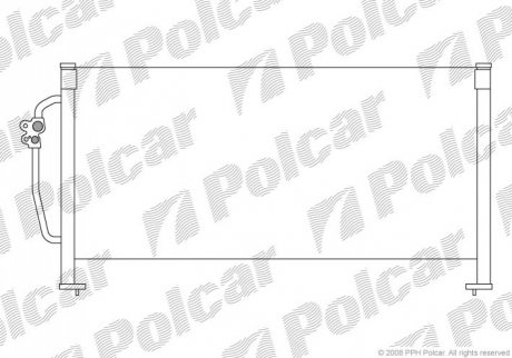 Радиатор кондиционера Polcar 7240K8C1 (фото 1)