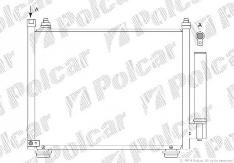 Радиатор кондиционера Polcar 7420K8C2 (фото 1)