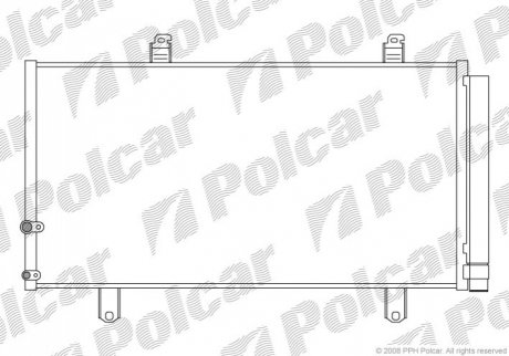 Радіатор кондиціонера Polcar 8138K8C1S (фото 1)