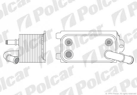 Масляний радіатор Landrover/Range Rover Evoque/Volvo S60/V60(10-)D2 9071L8-1