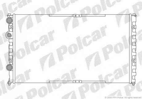 Радіатор охолодження VW Polo/Caddy 95- 1.4/1.6/1.9D 11.95-01.04 952508A1