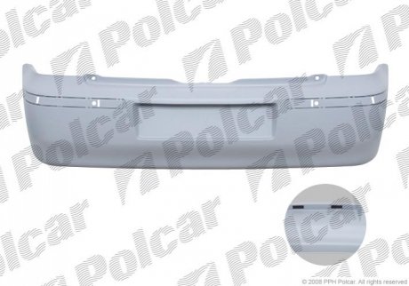Бампер задний Volkswagen: Polo III [6N1, 6N2] (1994-2001) Polcar 952596 (фото 1)