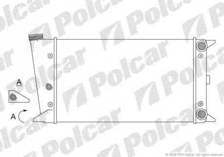 Радіатор охолодження Polcar 9531086 (фото 1)