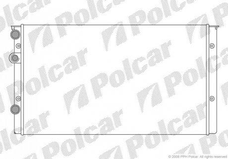 Радіатор охолодження Polcar 953808A6 (фото 1)