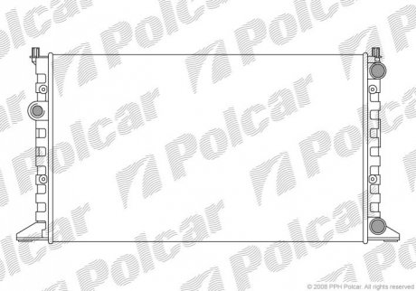 Радіатор охолодження Polcar 954108A3 (фото 1)