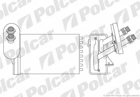 Радіатор пічки Polcar 9541N81 (фото 1)