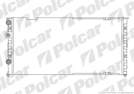 Радиатор охлаждения (+AC) VW Passat 1.6D-2.8 02.88-05.97 954608-5