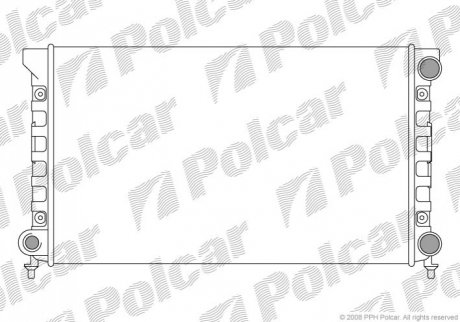 Радіатор охолоджування VW Passat 1.6-1.8 88-97 Polcar 954608A4 (фото 1)