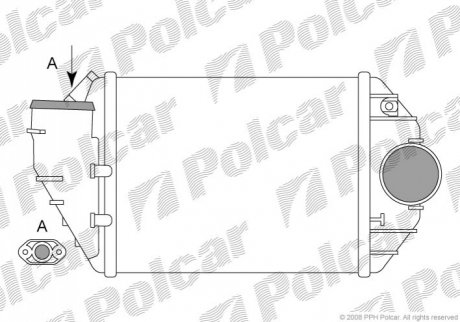 Радіатор інтеркулера Polcar 9548J83X (фото 1)