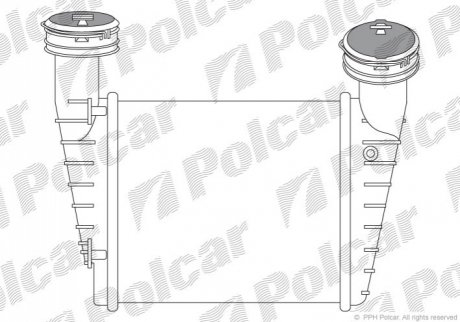 Радиатор интеркулера Polcar 9548J8-5 (фото 1)