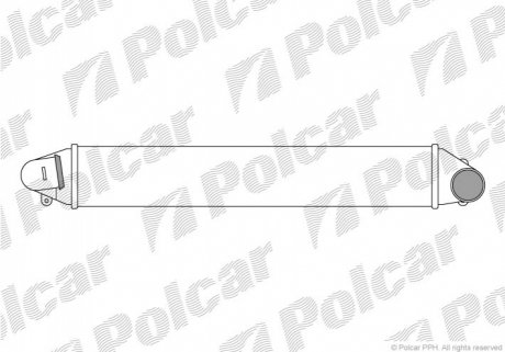 Радиатор интеркулера Ford Galaxy/Seat Alhambra/VW Sharan 1.8T 20V/1.9Tdi 95- 9550J8-2