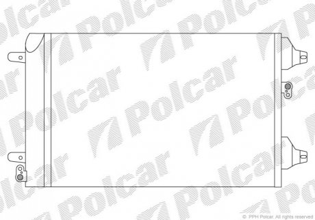 Радиатор кондиционера Polcar 9550K8C1 (фото 1)