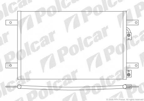 Радиатор кондиционера Polcar 9550K8C2 (фото 1)