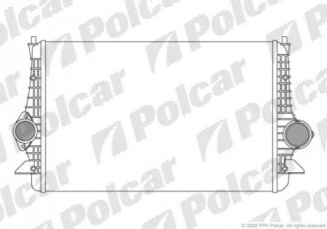 Радіатор інтеркулера Polcar 9551J81X (фото 1)