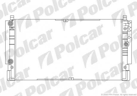 Радіатор основний VW T4 96- Polcar 956608A1 (фото 1)