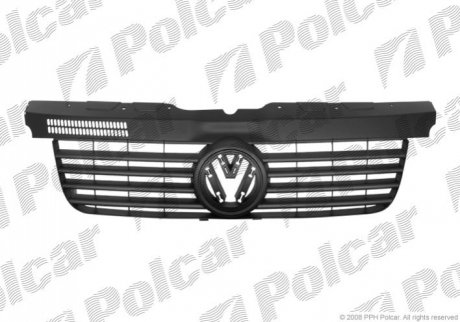 Решетка Volkswagen: Transporter V [7HA, 7HH, 7EA, 7EH, 7JD, 7JE] (2003-2015) Polcar 956805 (фото 1)