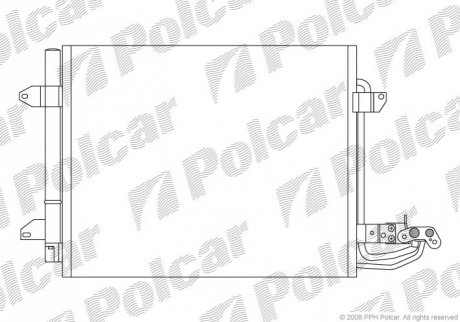 Радиатор кондиционера Polcar 9578K8C1S (фото 1)