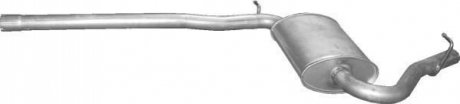 Глушитель, алюм. сталь, середн. часть Audi A4 2.0 12/00-06/08 (01.112) Polmostro 01112