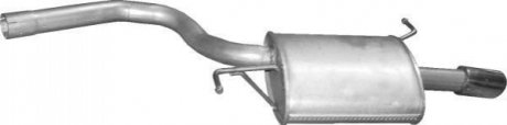 Глушитель (задняя часть) алюминизированная сталь 01114