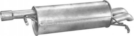 Глушитель (задняя часть) алюминизированная сталь POLMOSTROW 01124 (фото 1)