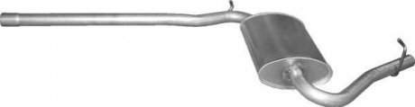 Глушитель, алюм. сталь, середн. часть Audi A4 1.6 (01.22) POLMOSTROW 0122 (фото 1)