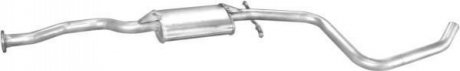 Глушитель, алюм. сталь, середн. часть Ford Escort 1.4 1.6 kat 92-95/Orion 92-93 POLMOSTROW 0899 (фото 1)