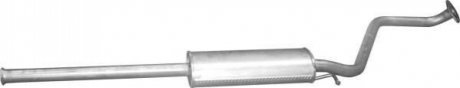 Резонатор (середня частина) алюмінієва сталь Hyundai Getz 1.1 (02-06), 1.3 (02-06) POLMOSTROW 10.70 (фото 1)