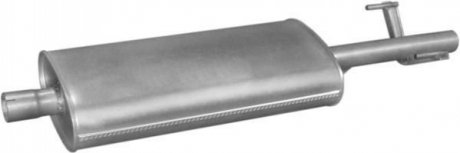 Резонатор (середня частина) алюмінієва сталь Mercedes Sprinter 216, 316, 416 CDi (00-06) (13.183) Polmostrow