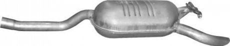 Глушитель (задняя часть) алюминизированная сталь POLMOSTROW 1336 (фото 1)