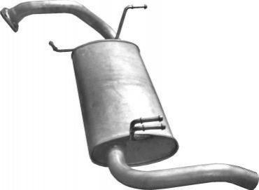 Глушитель (задняя часть) алюминизированная сталь POLMOSTROW 14.102 (фото 1)