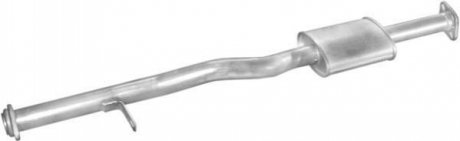 Глушитель алюм. сталь, средн. часть Mitsubishi L200 2.5D 4x4 92-97 2.5TD 4x4 92- POLMOSTROW 14117 (фото 1)