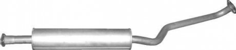 Глушитель алюм. сталь, средн. часть Nissan Primera 1.8i-16V 05/02-07 POLMOSTROW 15.38 (фото 1)