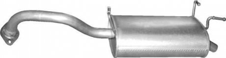 Глушитель (задняя часть) алюминизированная сталь POLMOSTROW 1539 (фото 1)