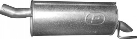 Глушитель (задняя часть) алюминизированная сталь POLMOSTROW 1713 (фото 1)