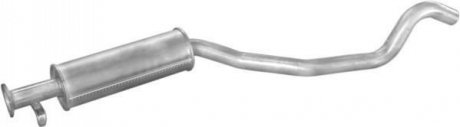 Глушитель алюм. сталь, средн. часть Opel Vectra 2.0/2.5 kat 88-95 (17.272) POLMOSTROW 17272 (фото 1)