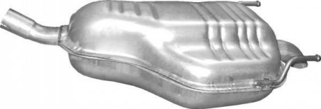 Глушитель (задняя часть) алюминизированная сталь POLMOSTROW 17.287 (фото 1)