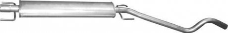 Резонатор (середня частина) алюмінієва сталь Opel Astra H 1.6i, 1.8i (17.303) Polmostrow