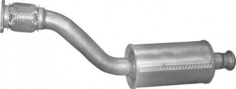 Глушитель алюм. сталь, передн. часть Opel Vivaro 1.9 TDi 01-06, 1.9 TDi 01-06, POLMOSTROW 17318 (фото 1)