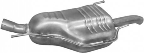 Глушитель (задняя часть) алюминизированная сталь 17322
