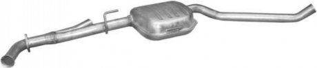 Глушитель, алюм. сталь, середн. часть Opel Omega B 2.2i -16V 99-03 kombi (17.326 POLMOSTROW 17326 (фото 1)